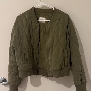 Abercrombie & Fitch Olive Bomber Jacket